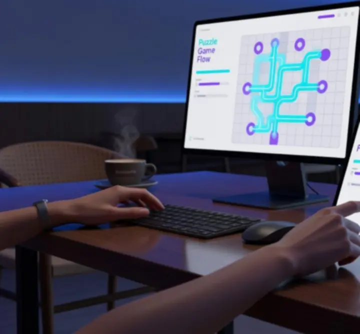 Gra MJ - WET uruchomiona jednocześnie na komputerze, tablecie i smartfonie
