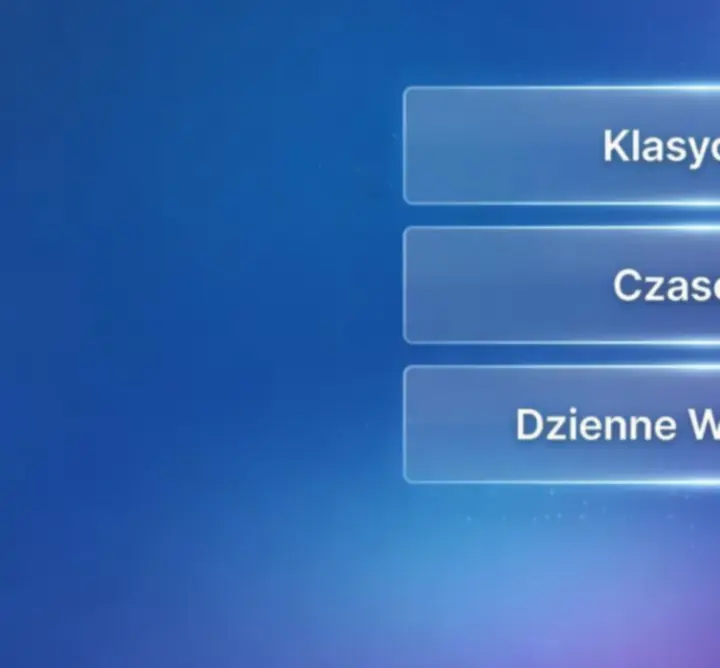 Ekran wyboru trybów gry w MJ - WET